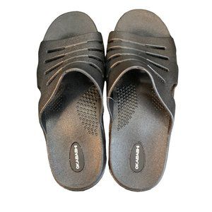 Okabashi Size Large Mens Slide Sandals in Black READ
